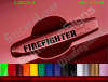 FIREFIGHTER Door Handle Decals Set of 2